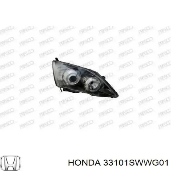 Faro derecho 33101SWWG01 Honda