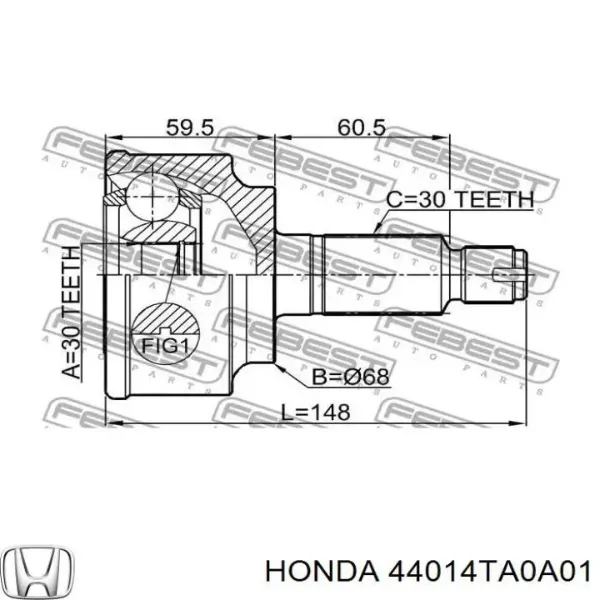 Junta homocinetica 44014TA0A01 Honda