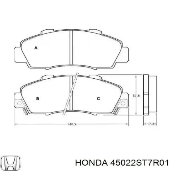 45022SN7E50 Honda