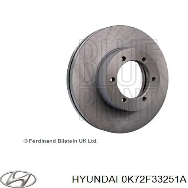 Disco de freno 0K72F33251A Hyundai/Kia