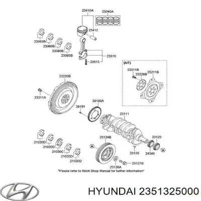 Tornillo de biela HYUNDAI 2351325000