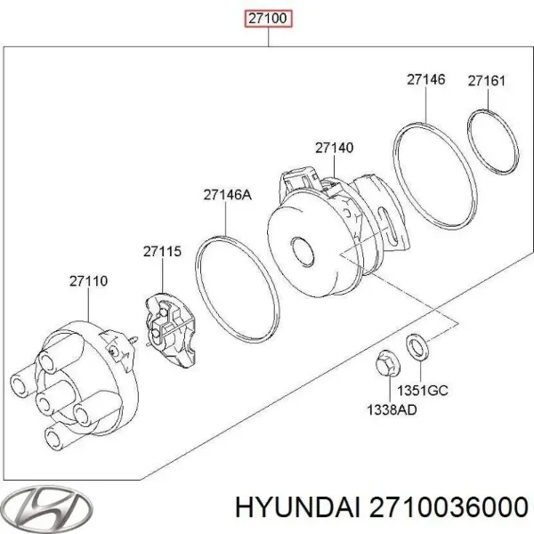 Distribuidor Hyundai Galloper JK