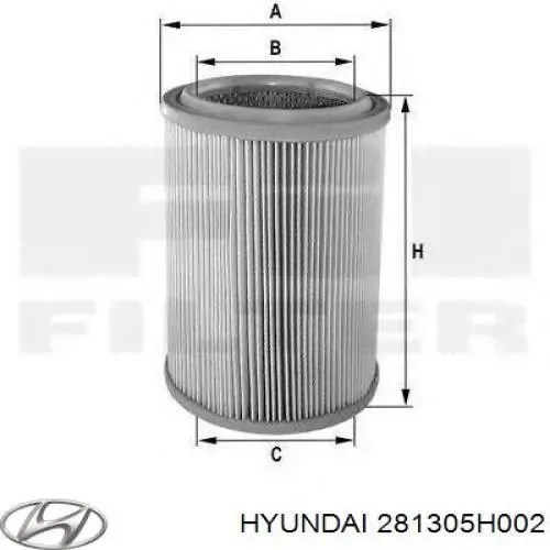 Filtro de aire 281305H002 Hyundai/Kia