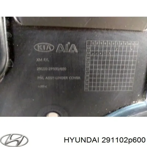 Protección motor / empotramiento 291102P600 Hyundai/Kia