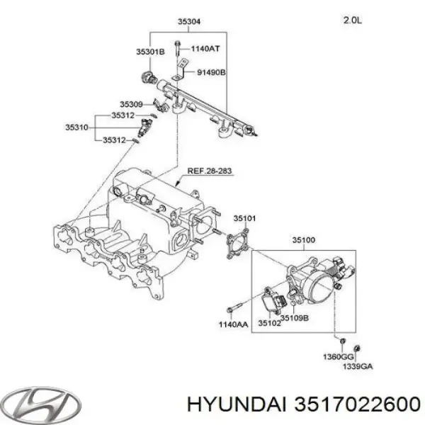 Sensor, posición mariposa Opel Astra F69