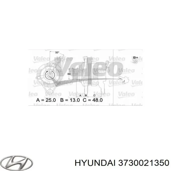 Alternador 3730021350 Hyundai/Kia
