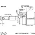 Semieje delantero derecho Hyundai Accent LC