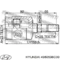 Junta homocinética interna delantera Hyundai Sonata 