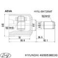 Junta homocinética interna delantera Hyundai Sonata NF