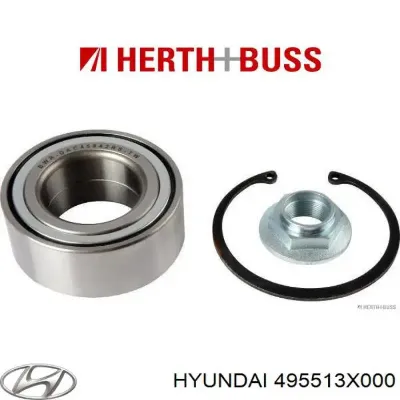 Tuerca, cubo de rueda delantero HYUNDAI 495513X000