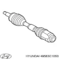 Fuelle, junta homocinética interior derecha delantera Hyundai Sonata LF