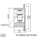Junta homocinética interna delantera derecha Hyundai H-1 STAREX A1