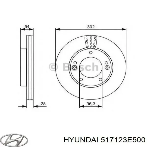 517123E500 Hyundai/Kia