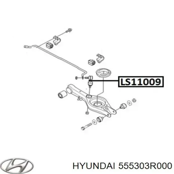 Soporte de barra estabilizadora trasera KIA Sportage 3 SL
