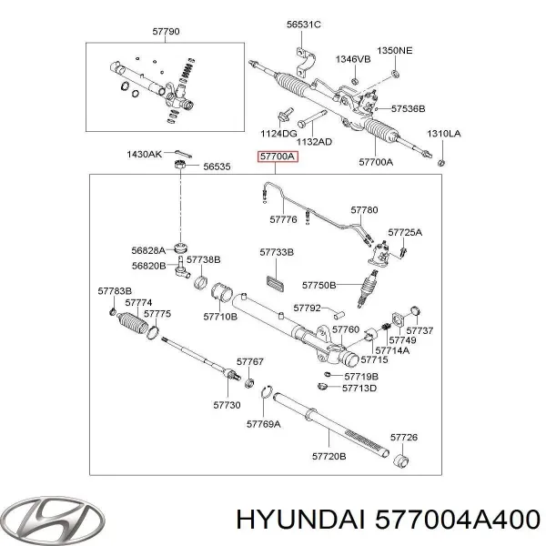 Cremallera de dirección HY230 MSG