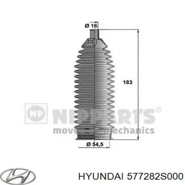 Fuelle dirección 577282S000 Hyundai/Kia