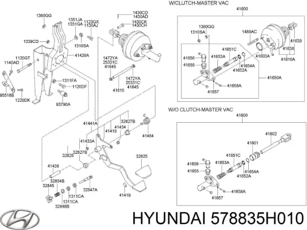 Tapa del depósito de la bomba de dirección asistida 578835H010 Hyundai/Kia