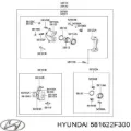 Pasador guía superior de la pinza de freno delantera Hyundai Elantra HD