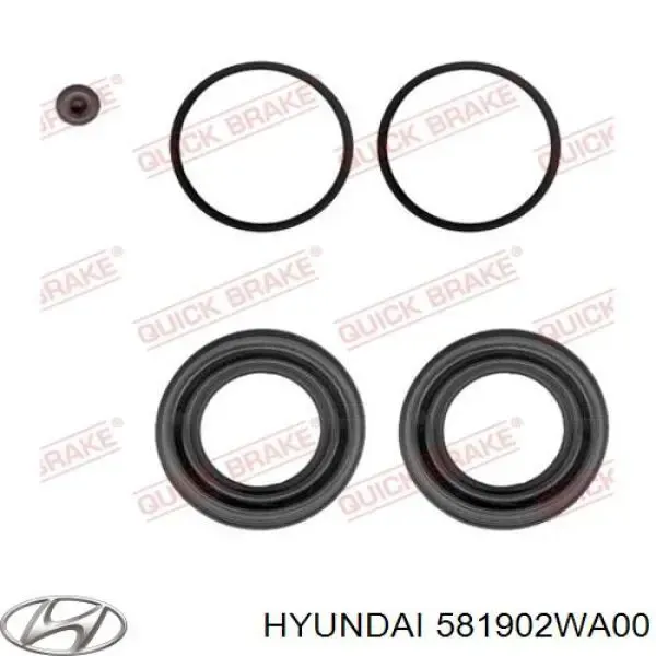 Pinza de freno delantera derecha 581902WA00 Hyundai/Kia