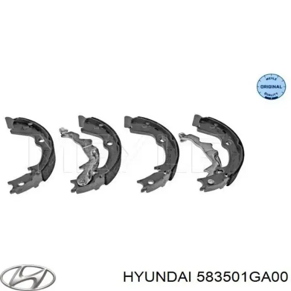 Juego de zapatas de frenos, freno de estacionamiento Hyundai Accent 3 MC