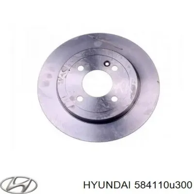 Disco de freno trasero HYUNDAI 584110U300