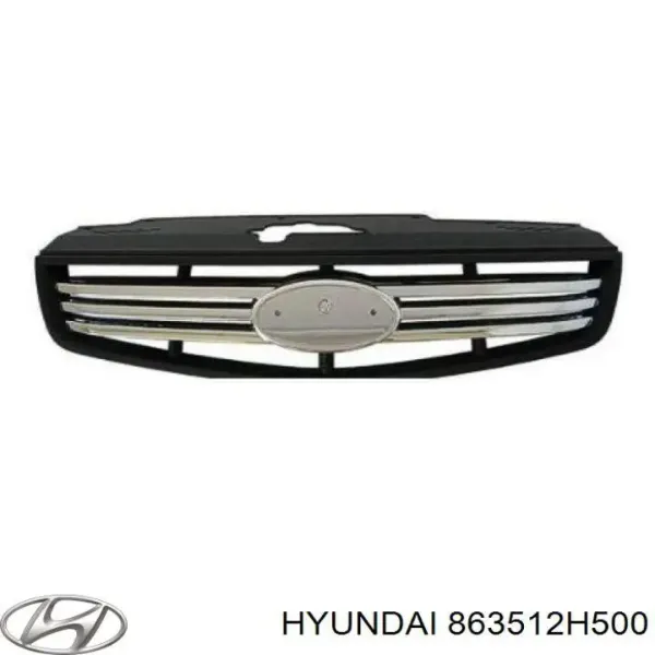 Parrilla 863512H500 Hyundai/Kia