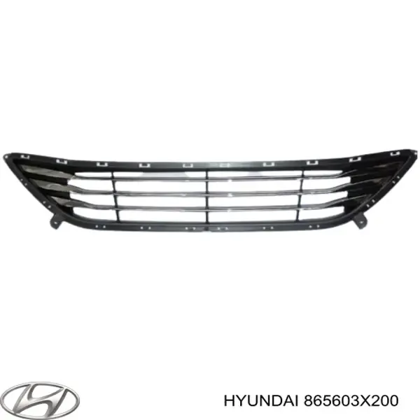 Rejilla del parachoques delantero 865603X200 Hyundai/Kia