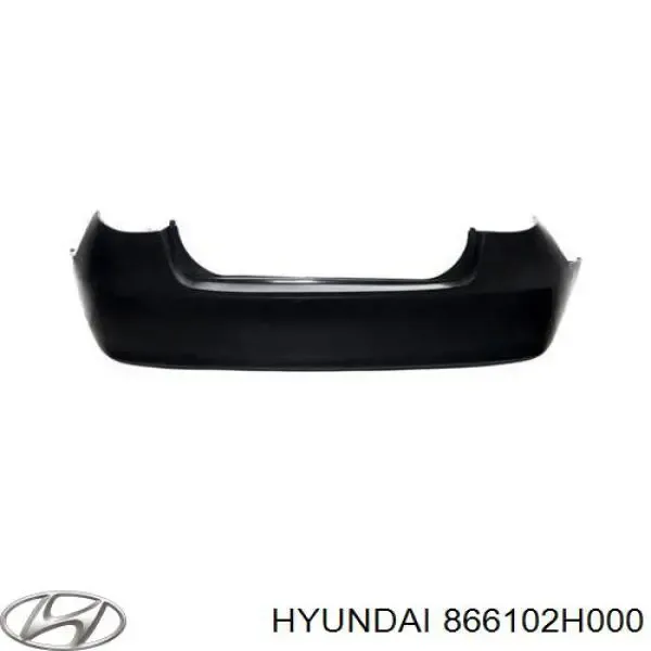 Parachoques trasero 866102H000 Hyundai/Kia