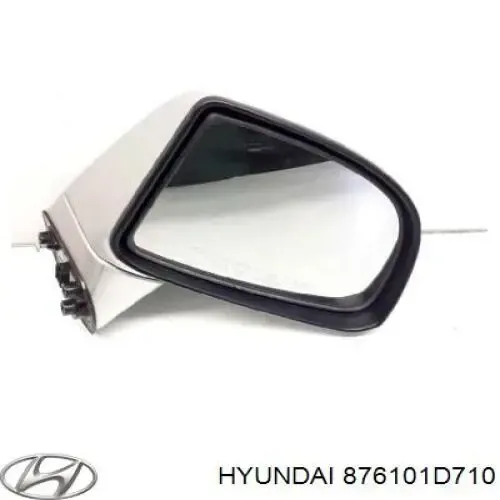 Espejo de retrovisor izquierdo 876101D710 Hyundai/Kia
