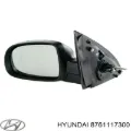 Cristal de espejo retrovisor exterior izquierdo Hyundai Matrix FC