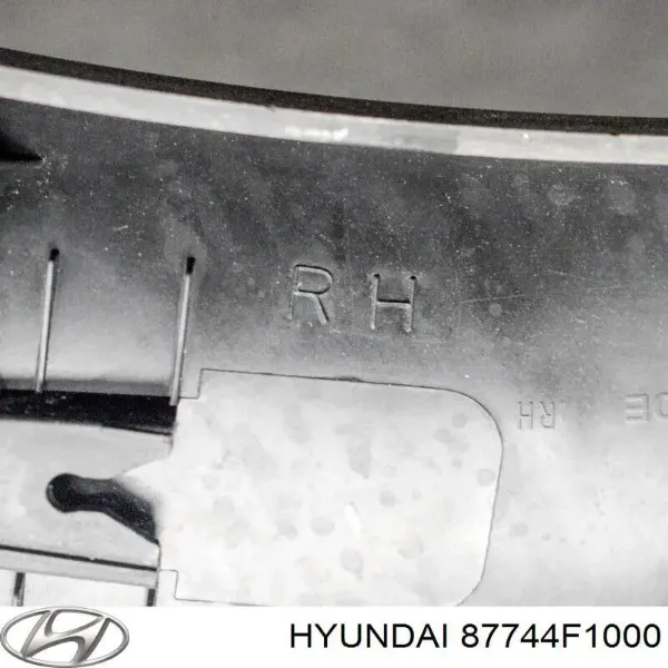 Extensión de la aleta trasera derecha 87744F1000 Hyundai/Kia