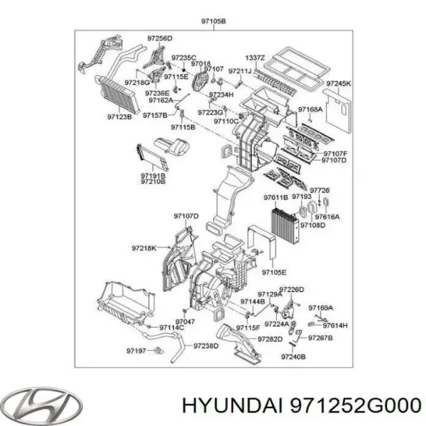 Actuador de сompuerta de сalefacción KIA Picanto II