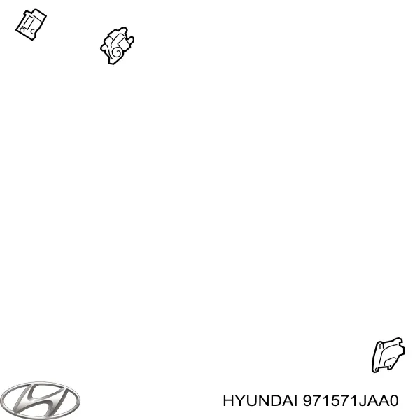 Actuador de compuerta del calefacción Hyundai I20 I