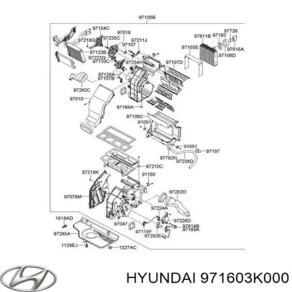 Actuador de compuerta de la calefacción HC971603K000 Mando