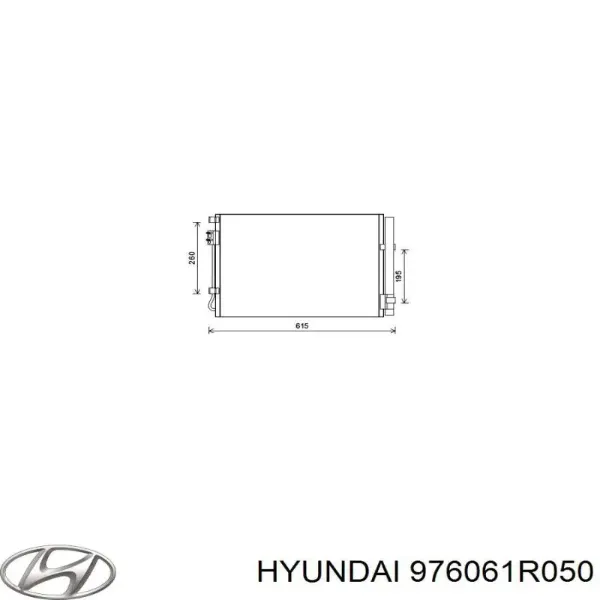 Condensador aire acondicionado 976061R050 Hyundai/Kia