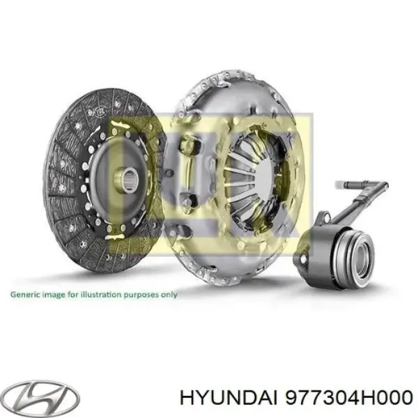 Ventilador eléctrico de aire acondicionado completo (motor y aspa) 977304H000 Hyundai/Kia
