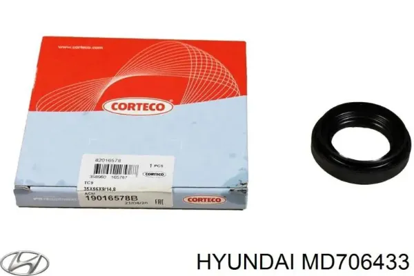 Retén del semieje delantero MD706433 Hyundai/Kia