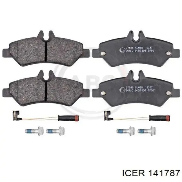 Pastillas de freno traseras 141787 Icer