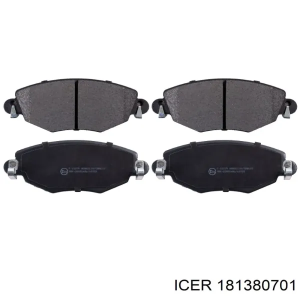 Pastillas de freno 181380701 Icer