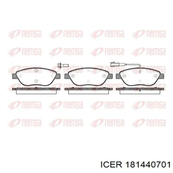 Pastillas de freno 181440701 Icer