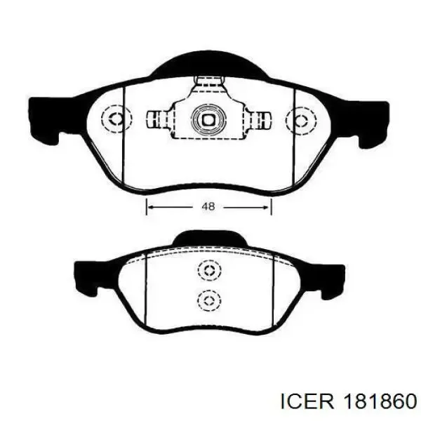 Pastillas de freno delanteras Renault Laguna 2 BG0, BG1