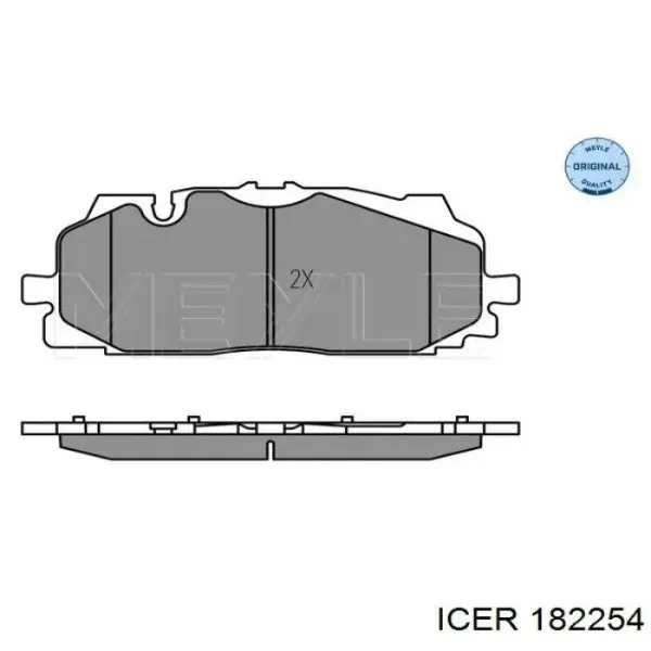 Pastillas de freno 182254 Icer