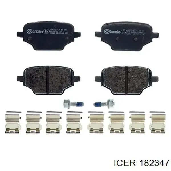Pastillas de freno traseras 182347 Icer