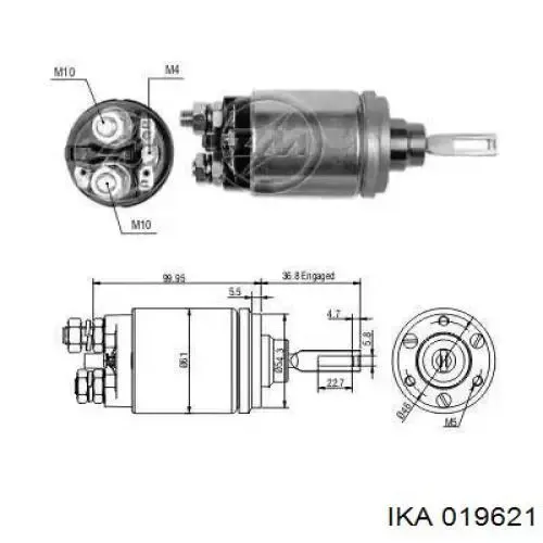 Escobilla de motor de arranque F032140740 Cargo