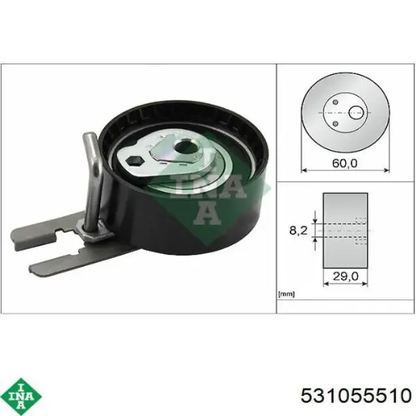 Rodillo, cadena de distribución Volvo S80 2 AS, AR