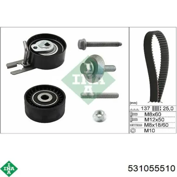Rodillo, cadena de distribución Volvo S80 2 AS, AR