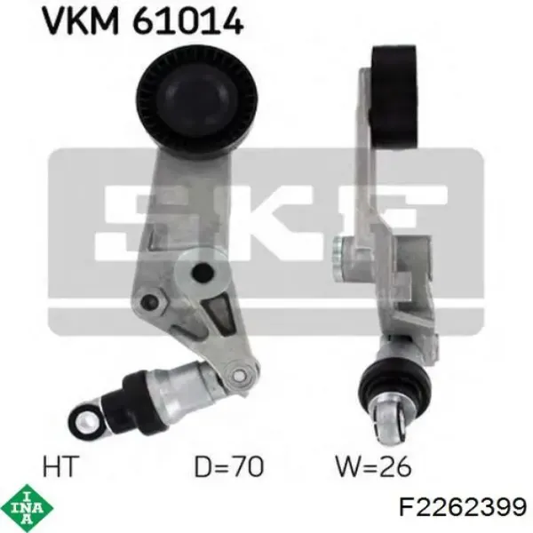 Tensor de correa, correa poli V Toyota Corolla E12