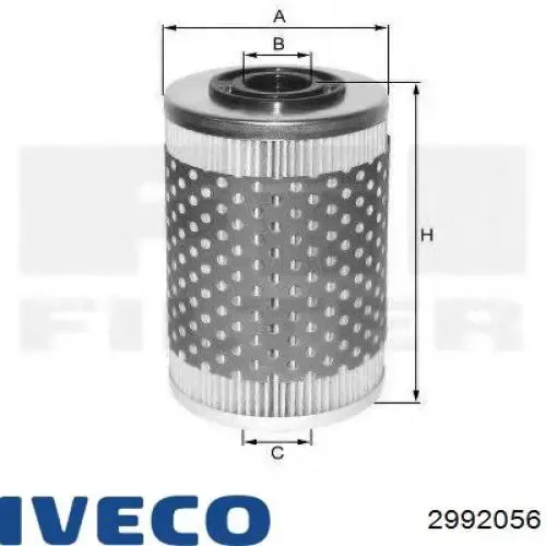 Filtro hidráulico de dirección 2992056 Iveco