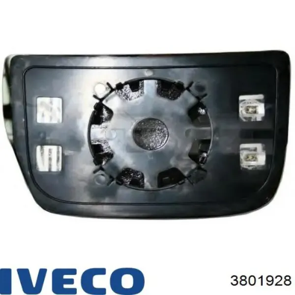 Cristal de espejo retrovisor exterior izquierdo 3801928 Iveco