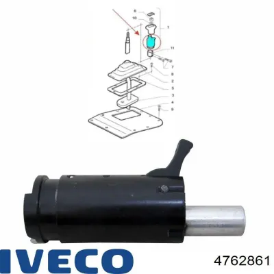 Perilla de la palanca de cambios IVECO 4762861